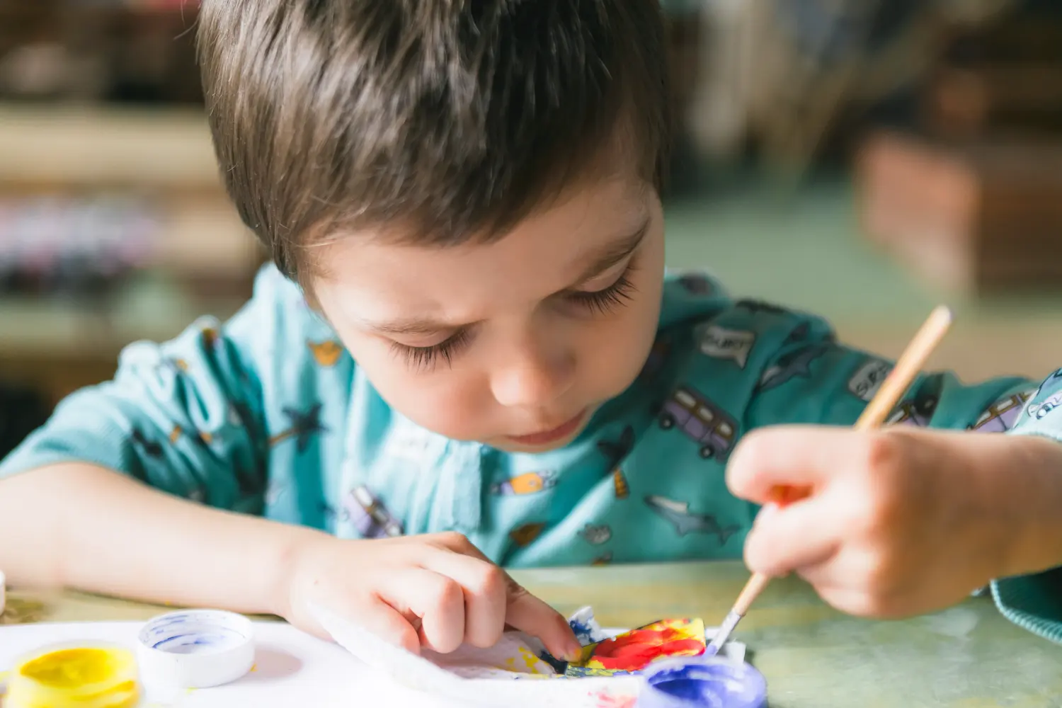 Pigment Liège - peinture sur céramique - Samedi enfant